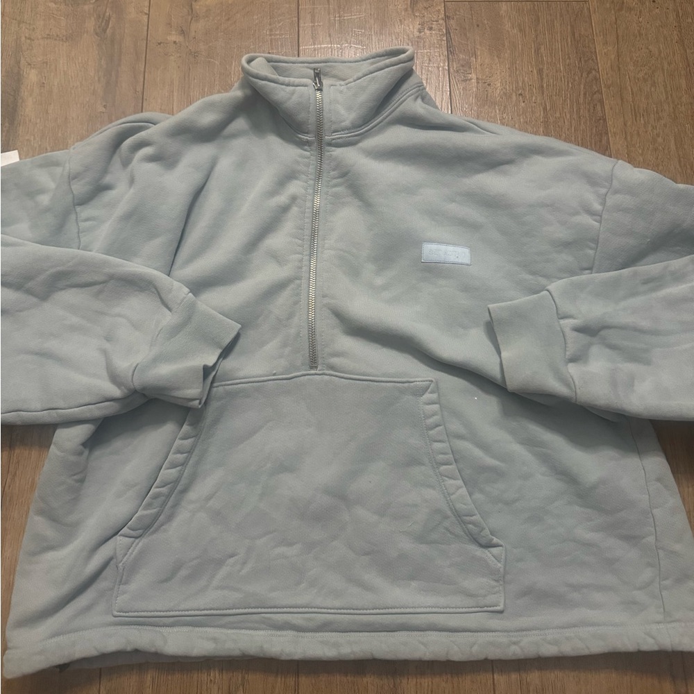 Set Active Light Blue Quarter Zip Sweatshirt - image 1